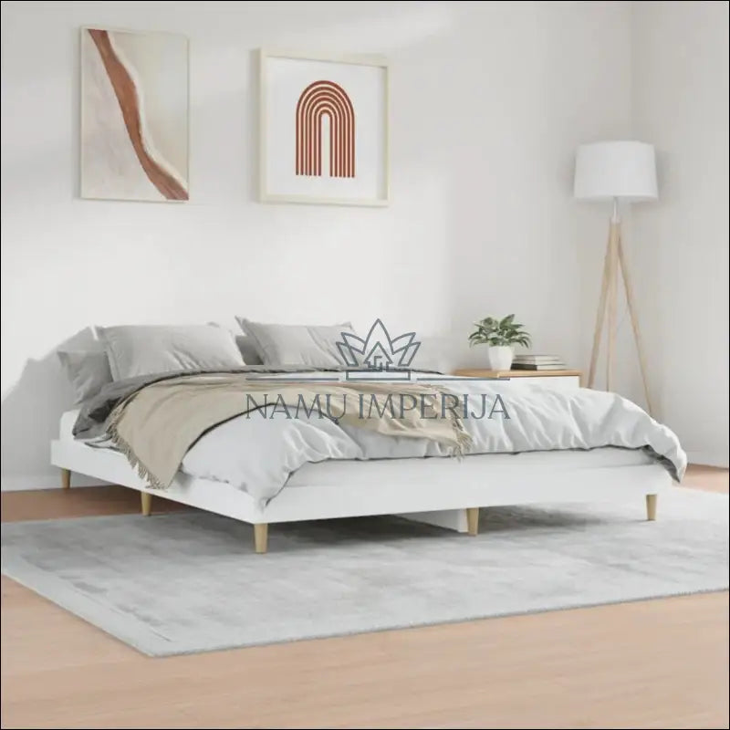 Miegamojo lova (160x200cm) GI434 - €71 Save 50% 50-100, __label:Pristatymas 1-2 d.d., color-balta, lovos-miegamojo,