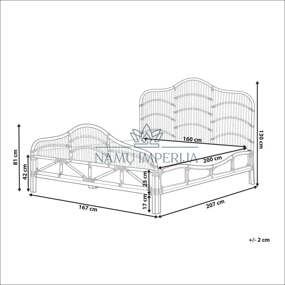 Miegamojo lova (160x200cm) GI461 - €362 Save 50% __label:Pristatymas 1-2 d.d., color-ruda, lovos-miegamojo,