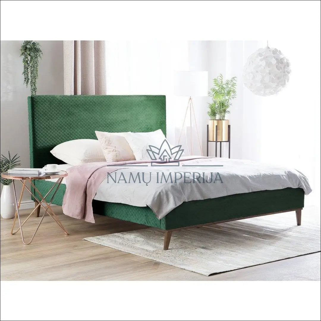 Miegamojo lova (160x200cm) GI505 - €330 Save 50% __label:Pristatymas 1-2 d.d., color-zalia, lovos-miegamojo,