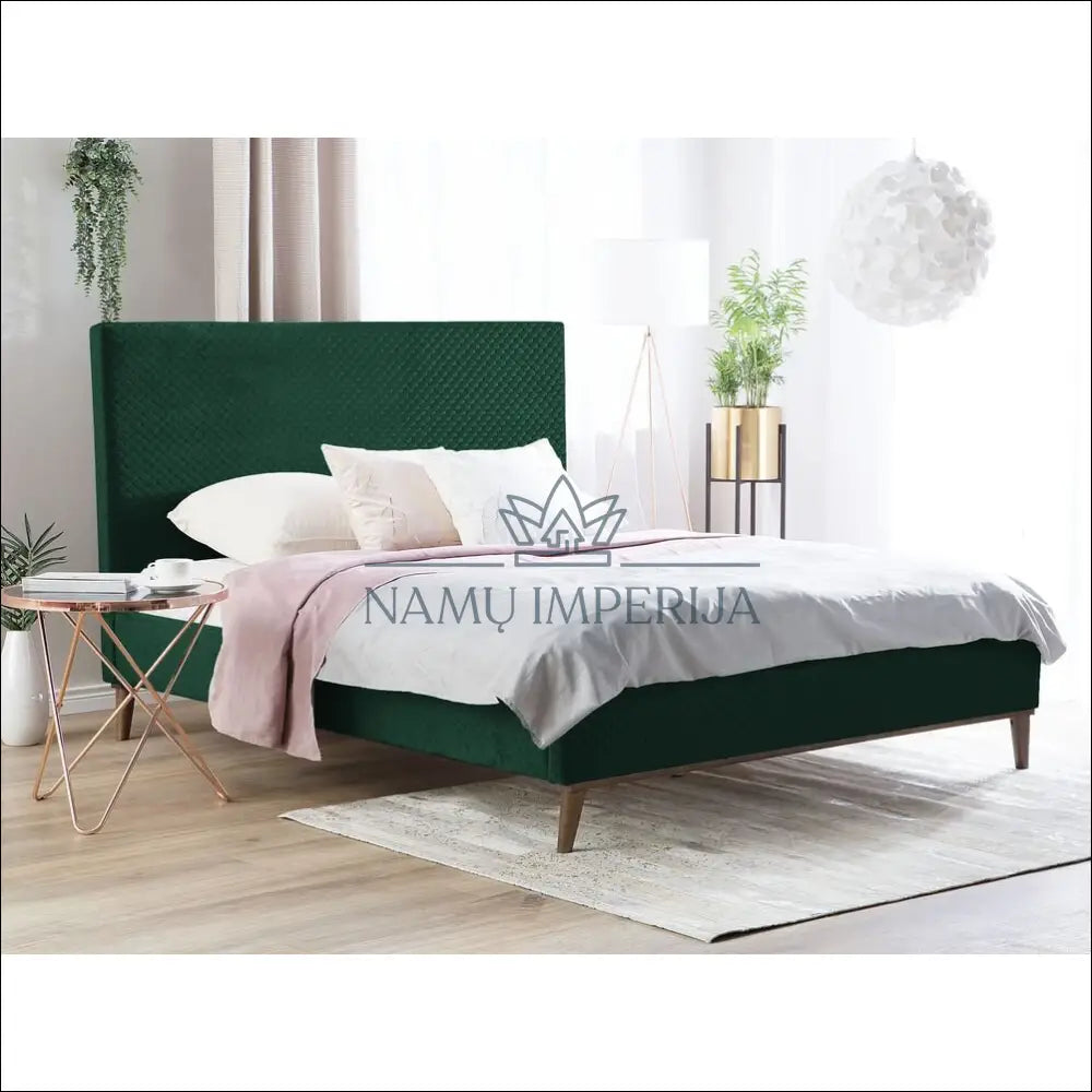 Miegamojo lova (160x200cm) GI505 - €330 Save 50% __label:Pristatymas 1-2 d.d., color-zalia, lovos-miegamojo,