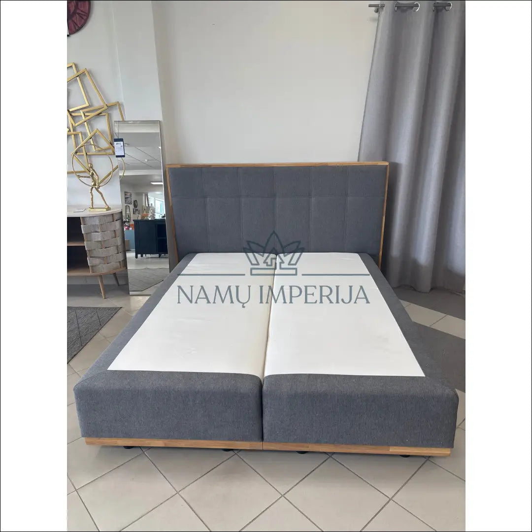 Miegamojo lova (160x200cm) GI527 - €360 Save 60% __label:Pristatymas 1-2 d.d., color-pilka, color-ruda,