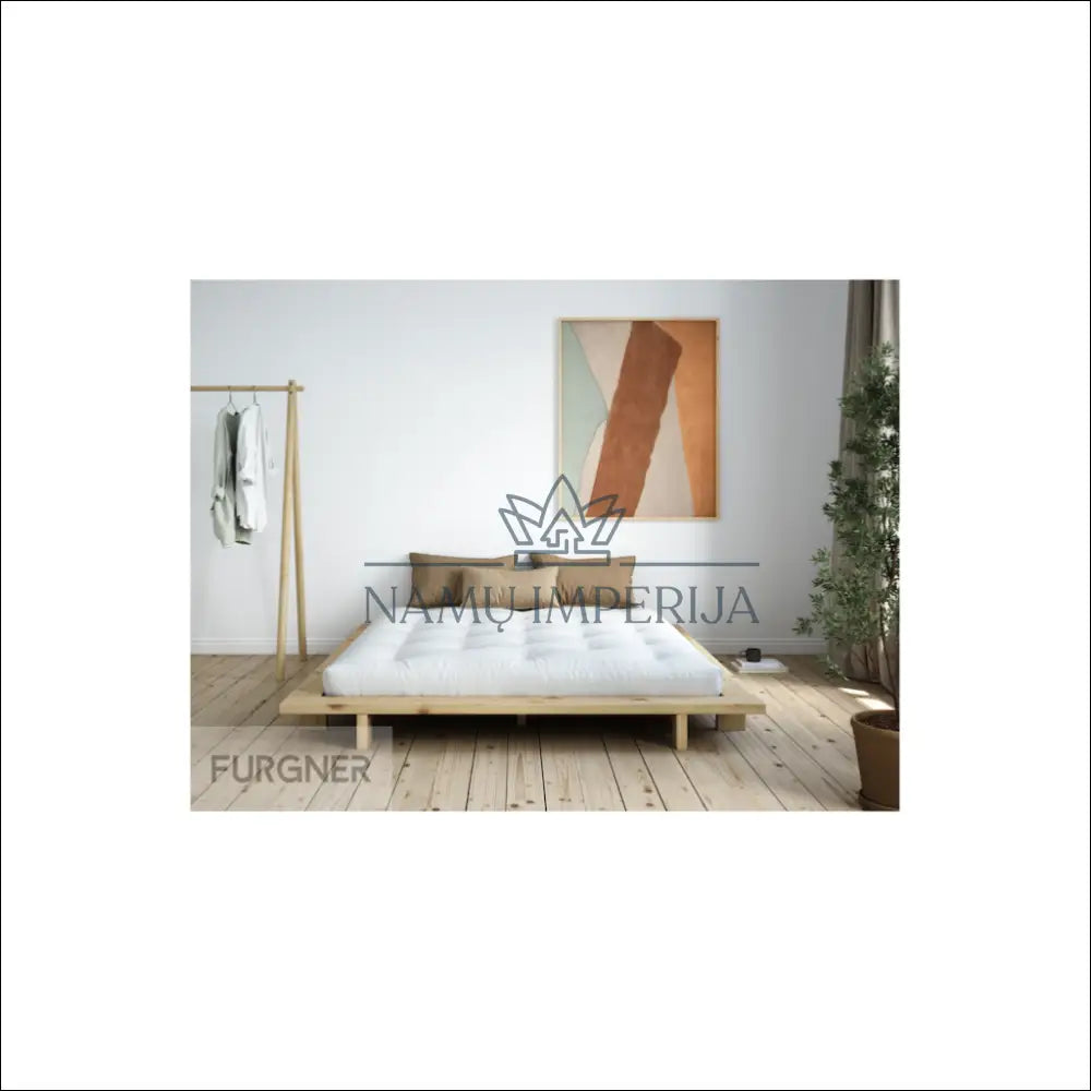 Miegamojo lova (180x200cm) GI330 - €310 Save 50% __label:Pristatymas 1-2 d.d., color-ruda, lovos-miegamojo,