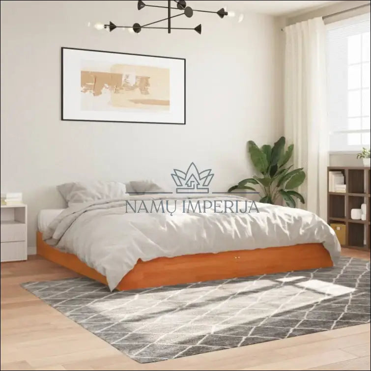 Miegamojo lova (180x200cm) GI431 - €70 Save 50% 50-100, __label:Pristatymas 1-2 d.d., color-ruda, lovos-miegamojo,