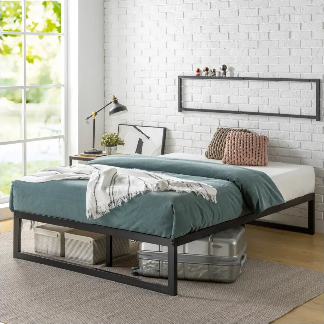 Miegamojo lova (180x200cm) GI522 - €82 Save 55% 50-100, __label:Pristatymas 1-2 d.d., color-juoda, lovos-miegamojo,