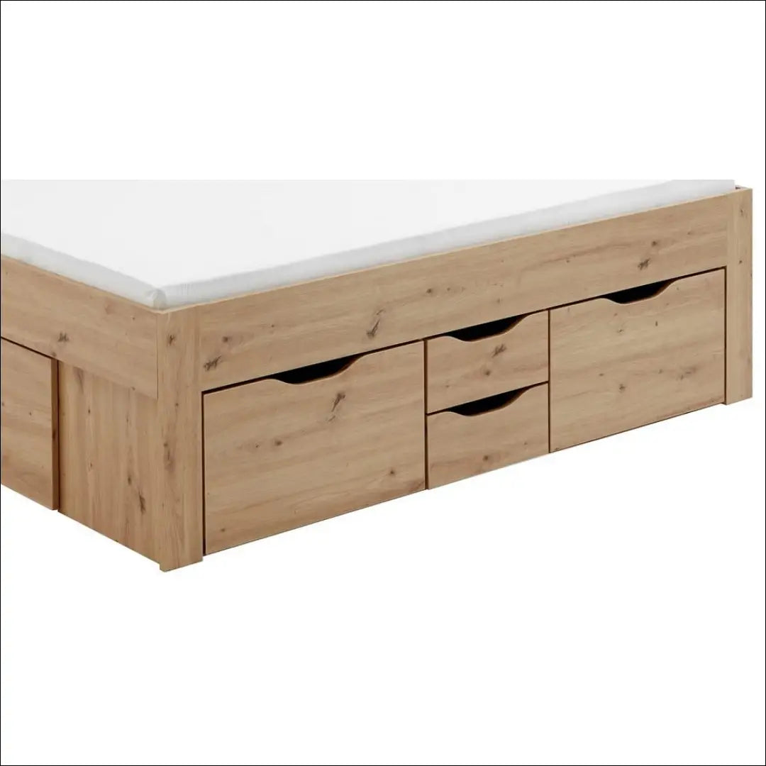 Miegamojo lova (180x200cm) GI583 - €431 Save 50% __label:Pristatymas 1-2 d.d., color-pilka, color-ruda,