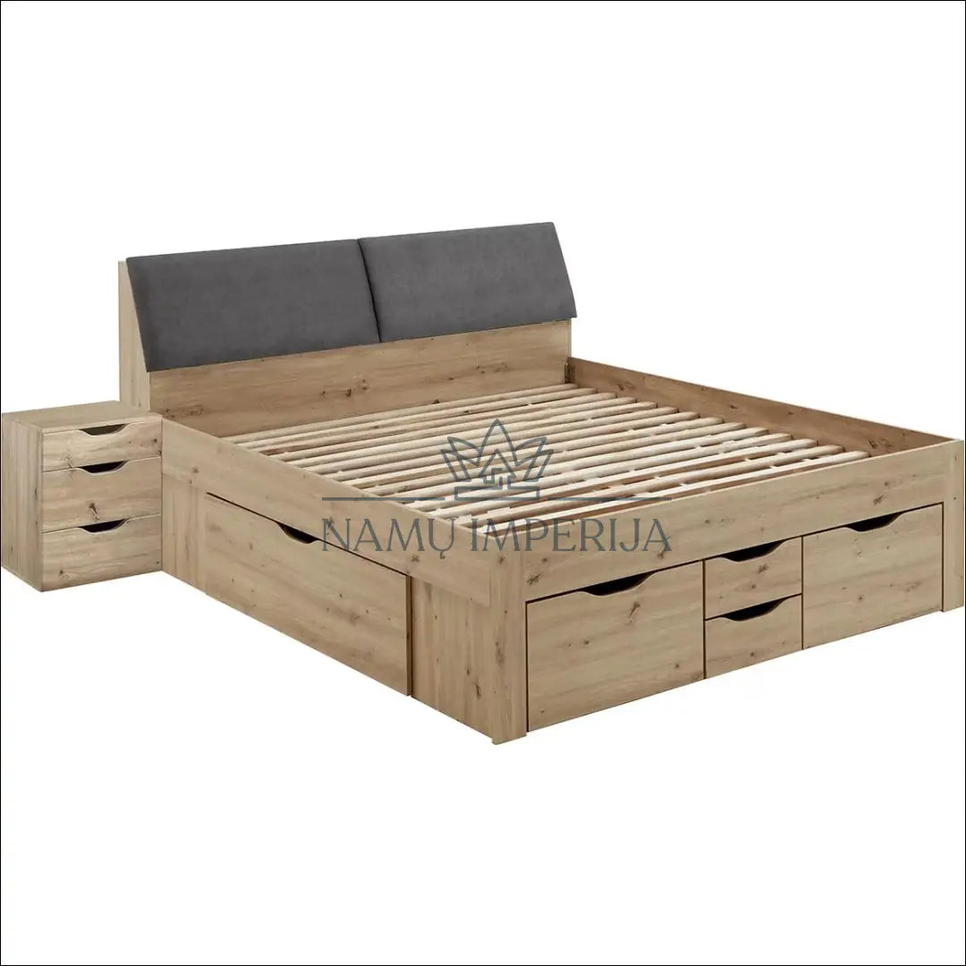 Miegamojo lova (180x200cm) GI583 - €449 Save 50% __label:Pristatymas 1-2 d.d., color-pilka, color-ruda,