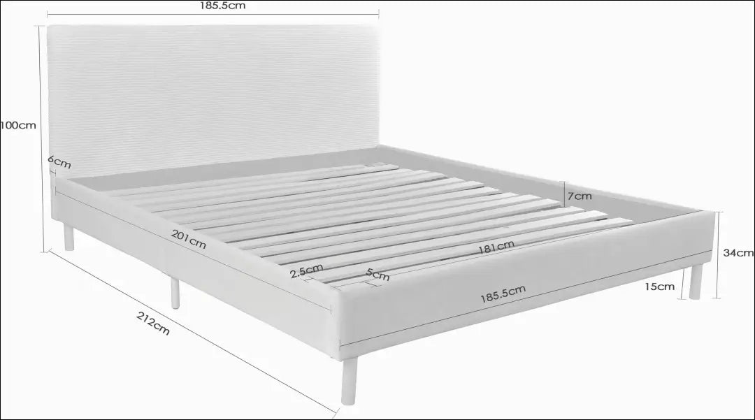 Miegamojo lova (180x200cm) GI657 - €320 Save 50% __label:Pristatymas 1-2 d.d., color-pilka, lovos-miegamojo,