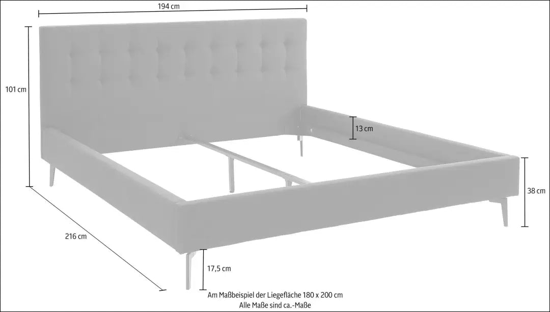 Miegamojo lova (180x200cm) GI715 - €160 Save 50% 100-200, __label:Pristatymas 1-2 d.d., color-melyna, lovos-miegamojo,