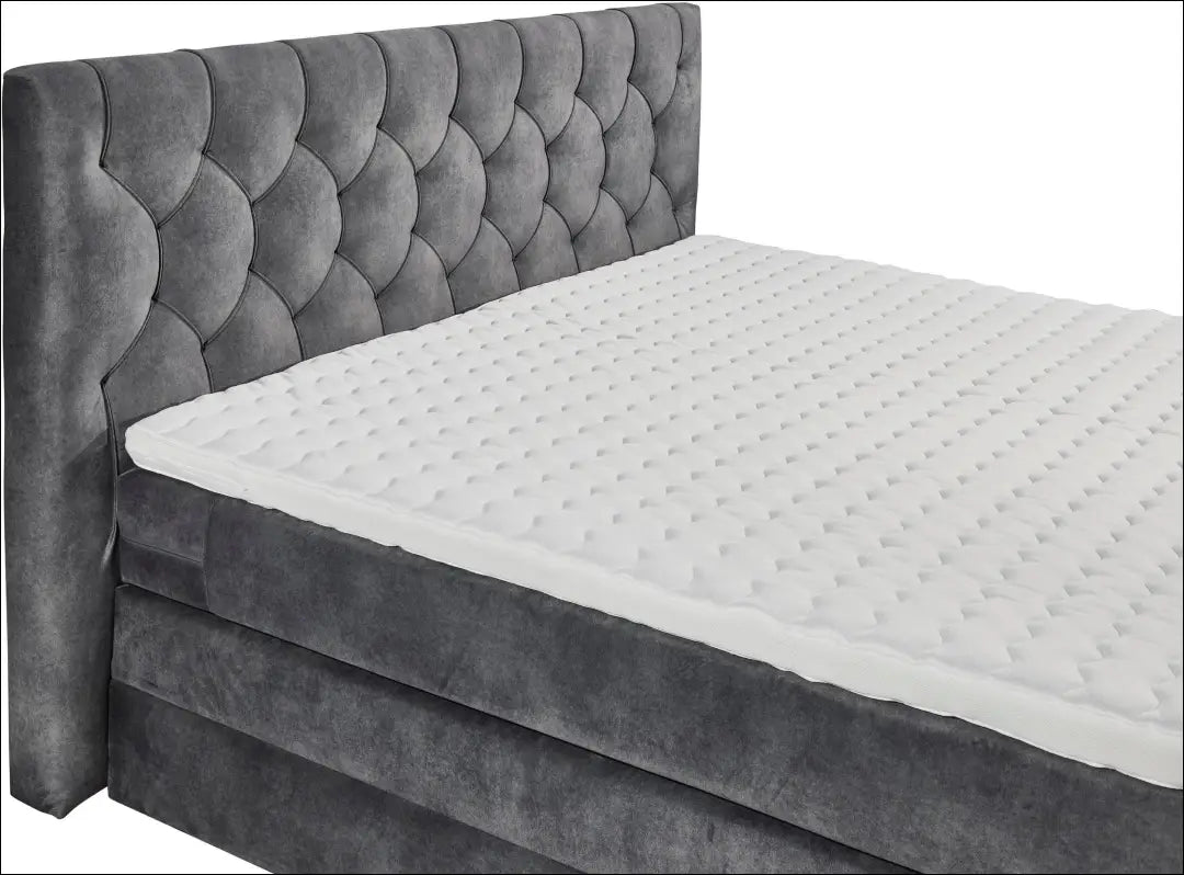 Miegamojo lova (180x200cm) GI814 - €600 Save 60% __label:Pristatymas 1-2 d.d., color-pilka, material-aksomas,