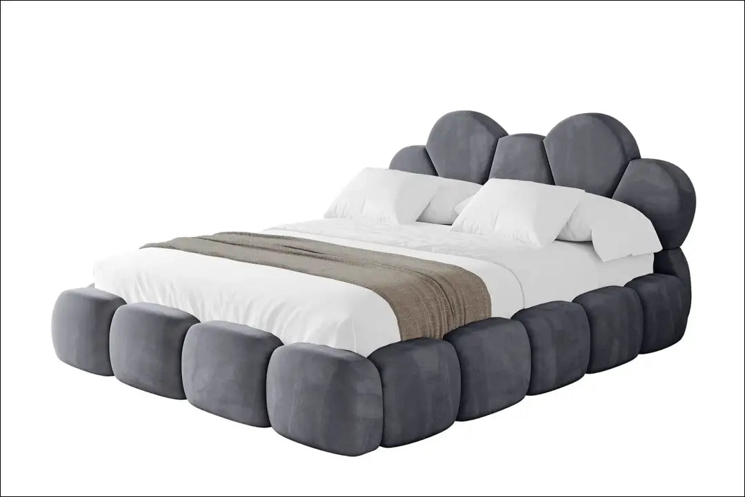 Miegamojo lova (180x200cm) GI905 - €910 Save 30% __label:Pristatymas 1-2 d.d., color-pilka, lovos-miegamojo,