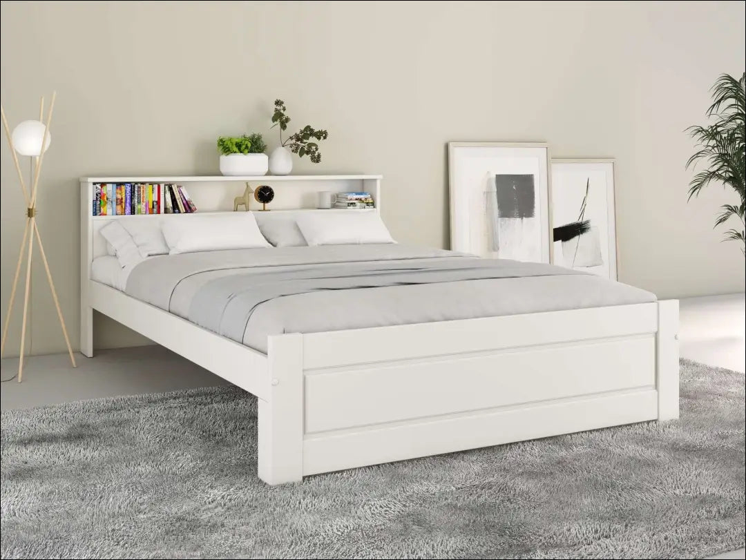 Miegamojo lova (180x200cm) GI957 - €210 Save 50% __label:Pristatymas 1-2 d.d., color-balta, lovos-miegamojo,