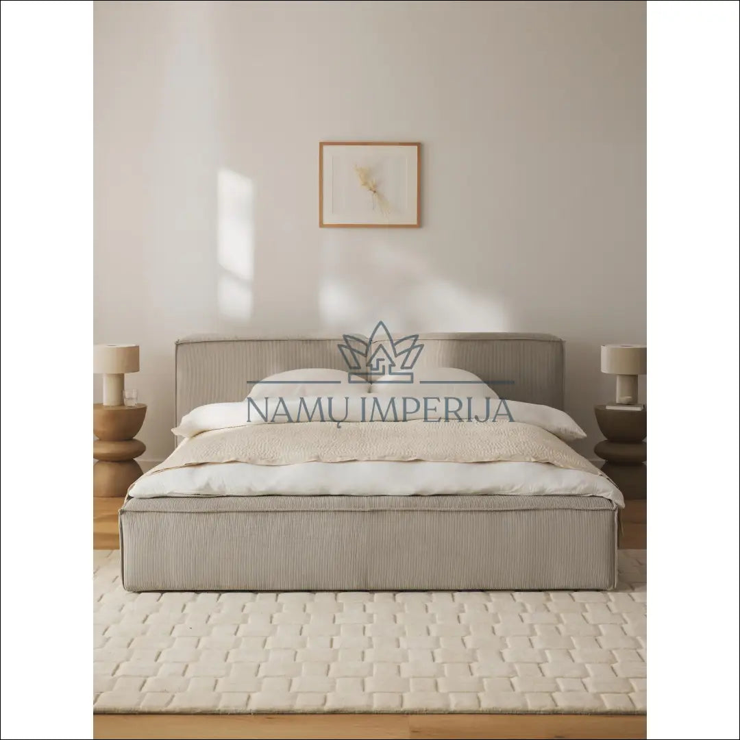Miegamojo lova (200x200cm) GI566 - €825 Save 50% __label:Pristatymas 1-2 d.d., color-smelio, lovos-miegamojo,