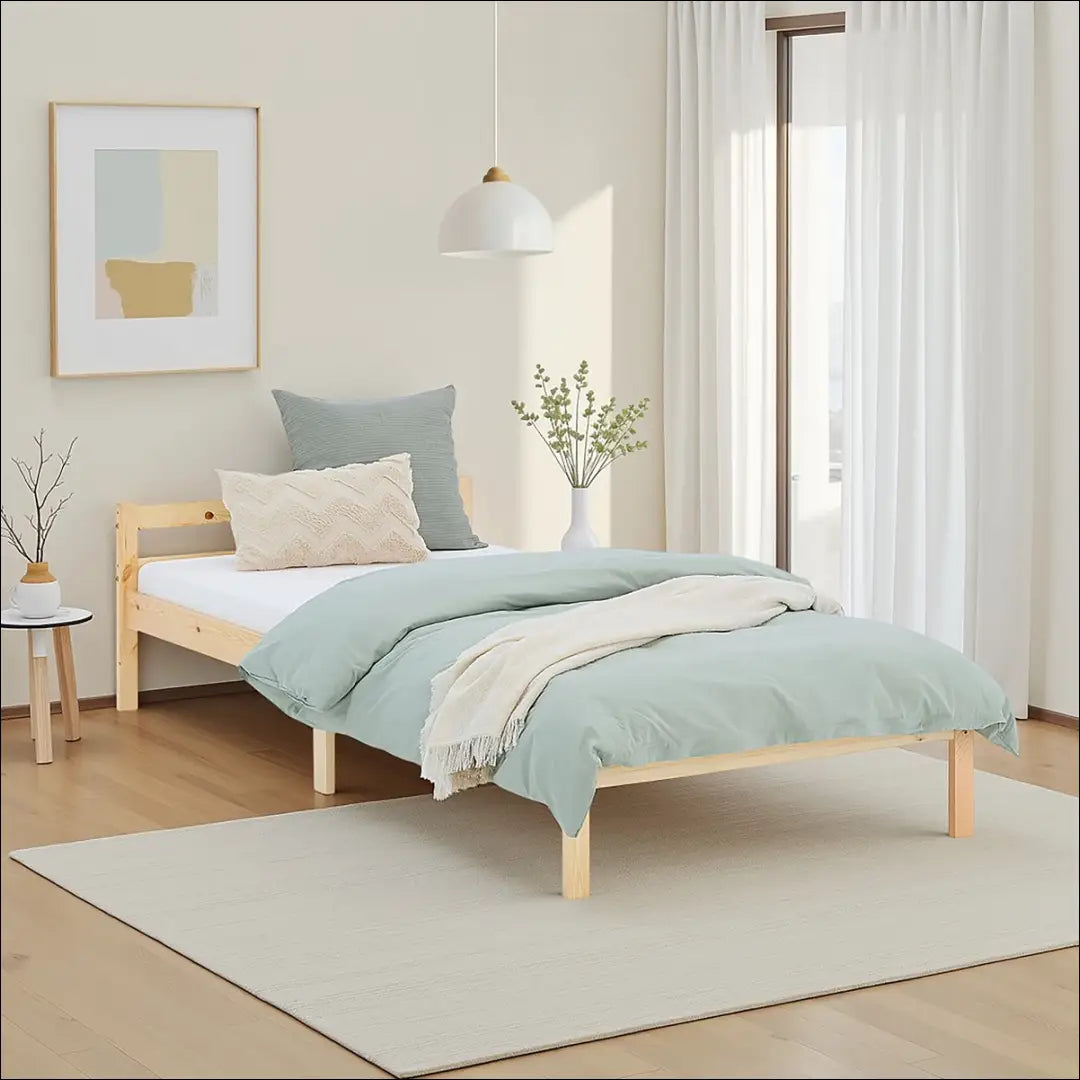 Miegamojo lova (90x200cm) GI630 - €74 Save 50% 50-100, __label:Pristatymas 1-2 d.d., color-ruda, lovos-miegamojo,