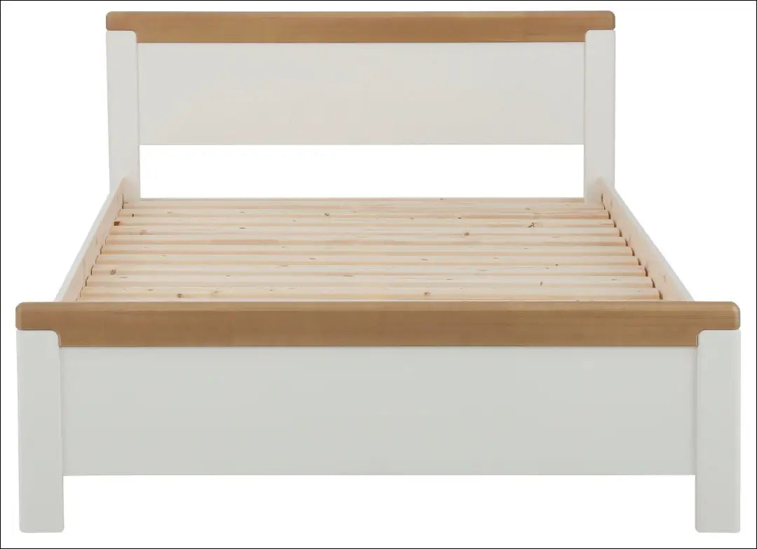 Miegamojo lova (90x200cm) GI711 - €130 Save 50% 100-200, __label:Pristatymas 1-2 d.d., color-balta, color-ruda,