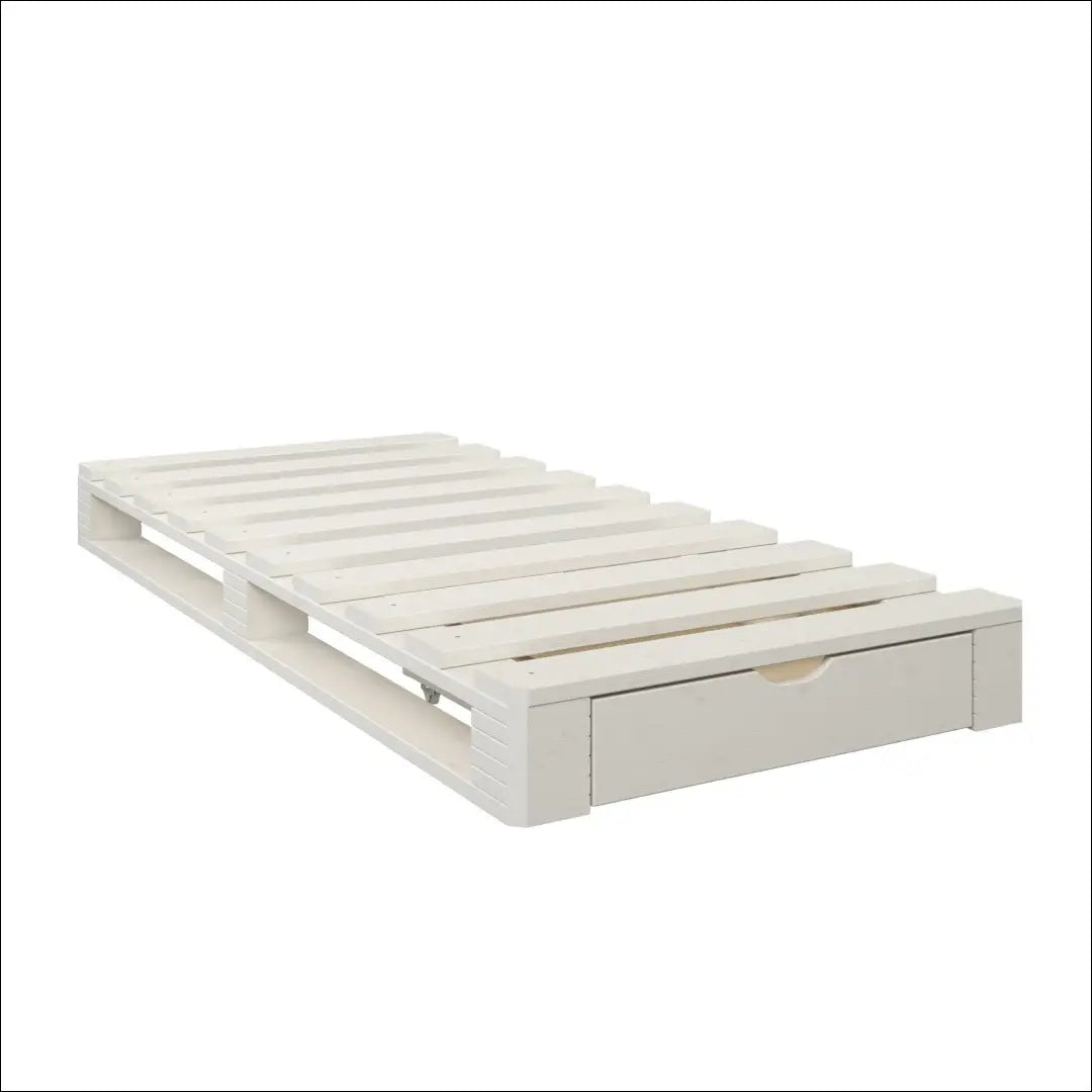 Miegamojo lova (90x200cm) GI878 - €120 Save 50% 100-200, __label:Pristatymas 1-2 d.d., color-balta, lovos-miegamojo,