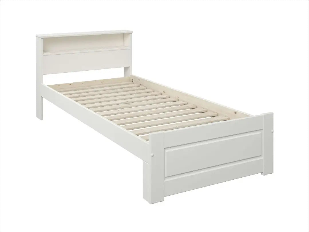 Miegamojo lova (90x200cm) GI881 - €110 Save 60% 100-200, __label:Pristatymas 1-2 d.d., color-balta, material-mdf,