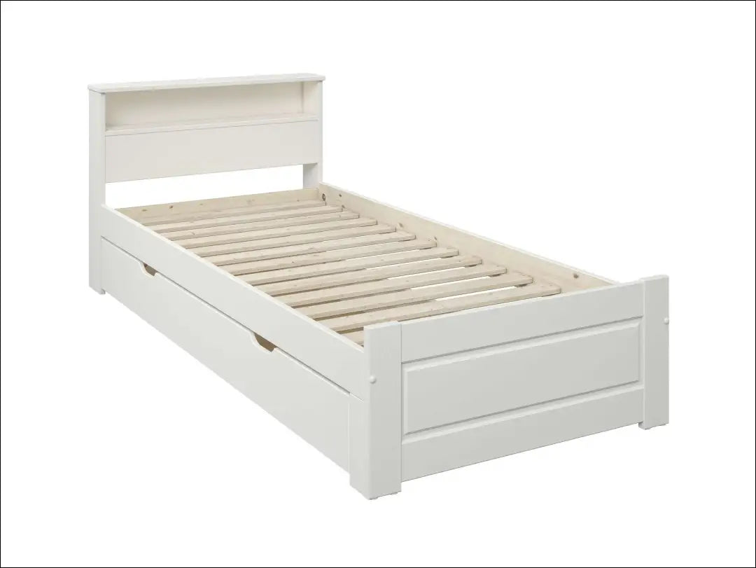 Miegamojo lova (90x200cm) GI881 - €110 Save 60% 100-200, __label:Pristatymas 1-2 d.d., color-balta, material-mdf,