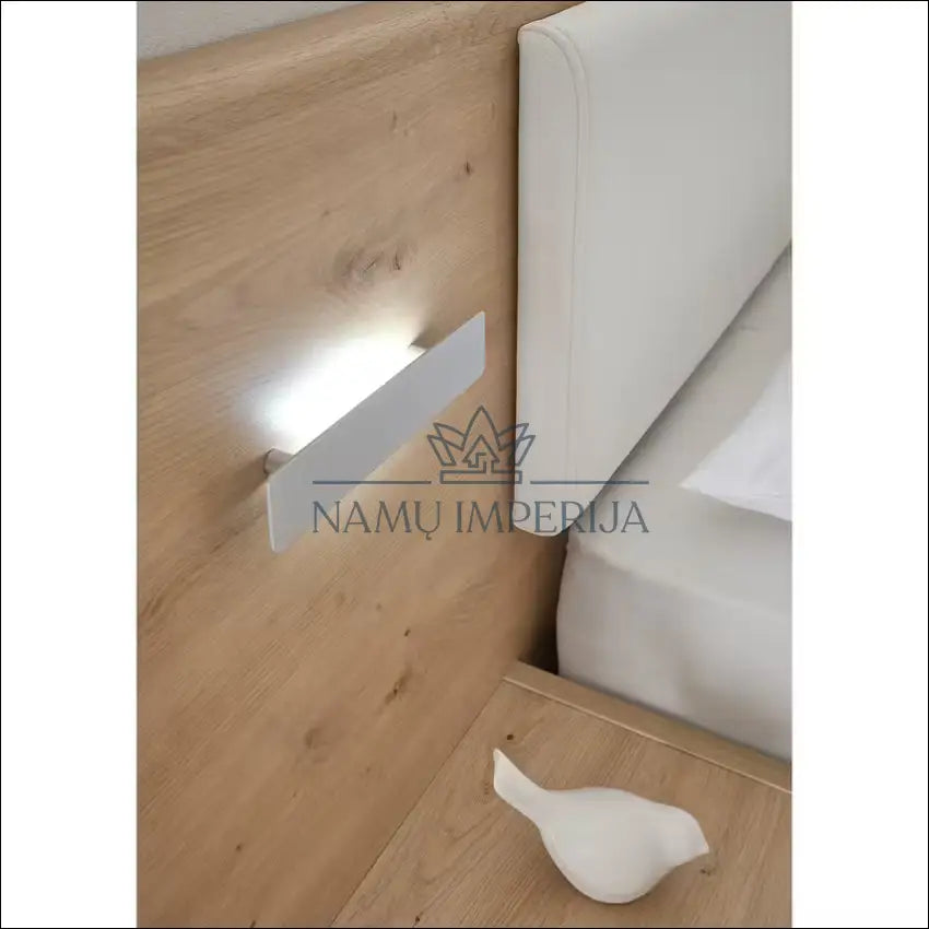 Miergamojo lova su naktiniais staliukais GI580 - €383 Save 50% __label:Pristatymas 1-2 d.d., color-balta, color-ruda,