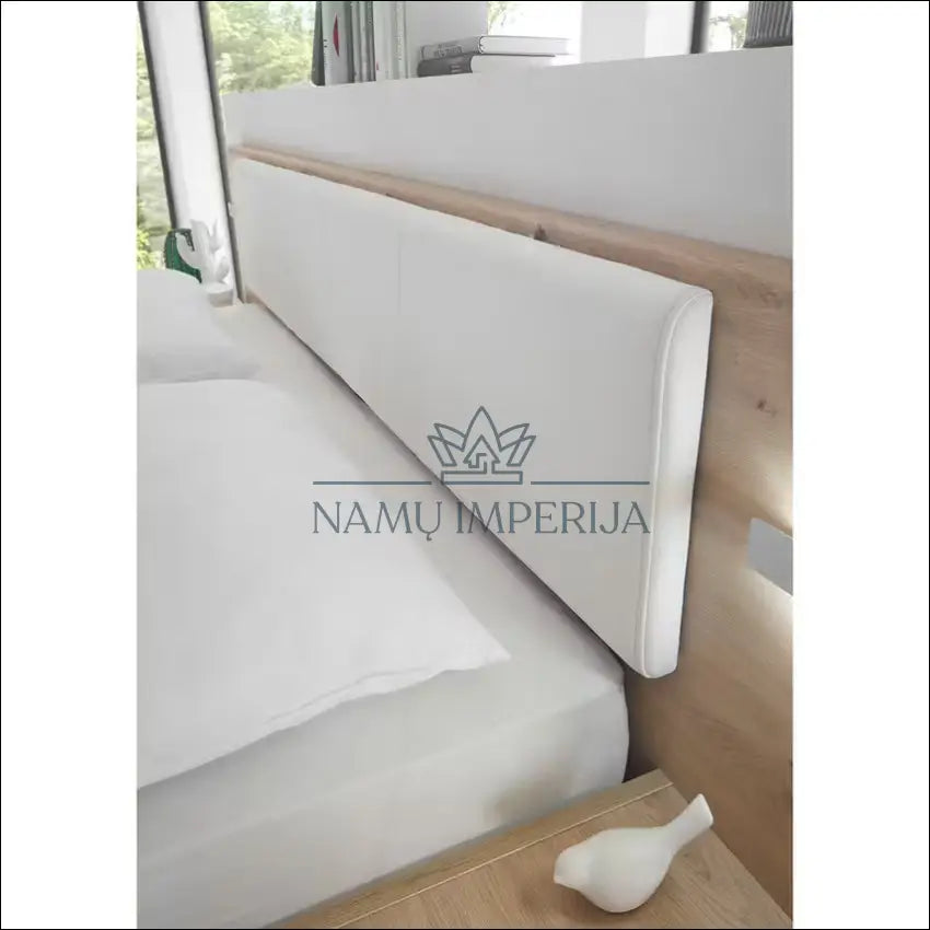 Miergamojo lova su naktiniais staliukais GI580 - €383 Save 50% __label:Pristatymas 1-2 d.d., color-balta, color-ruda,
