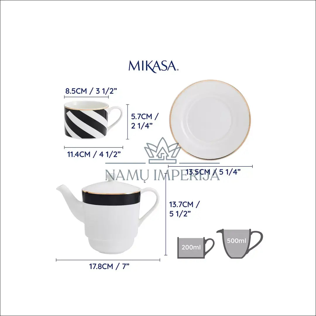Mikasa Luxe Deco arbatos rinkinys vienam DI9234 - €19 Save 50% __label:Pristatymas 1-2 d.d., color-auksine,