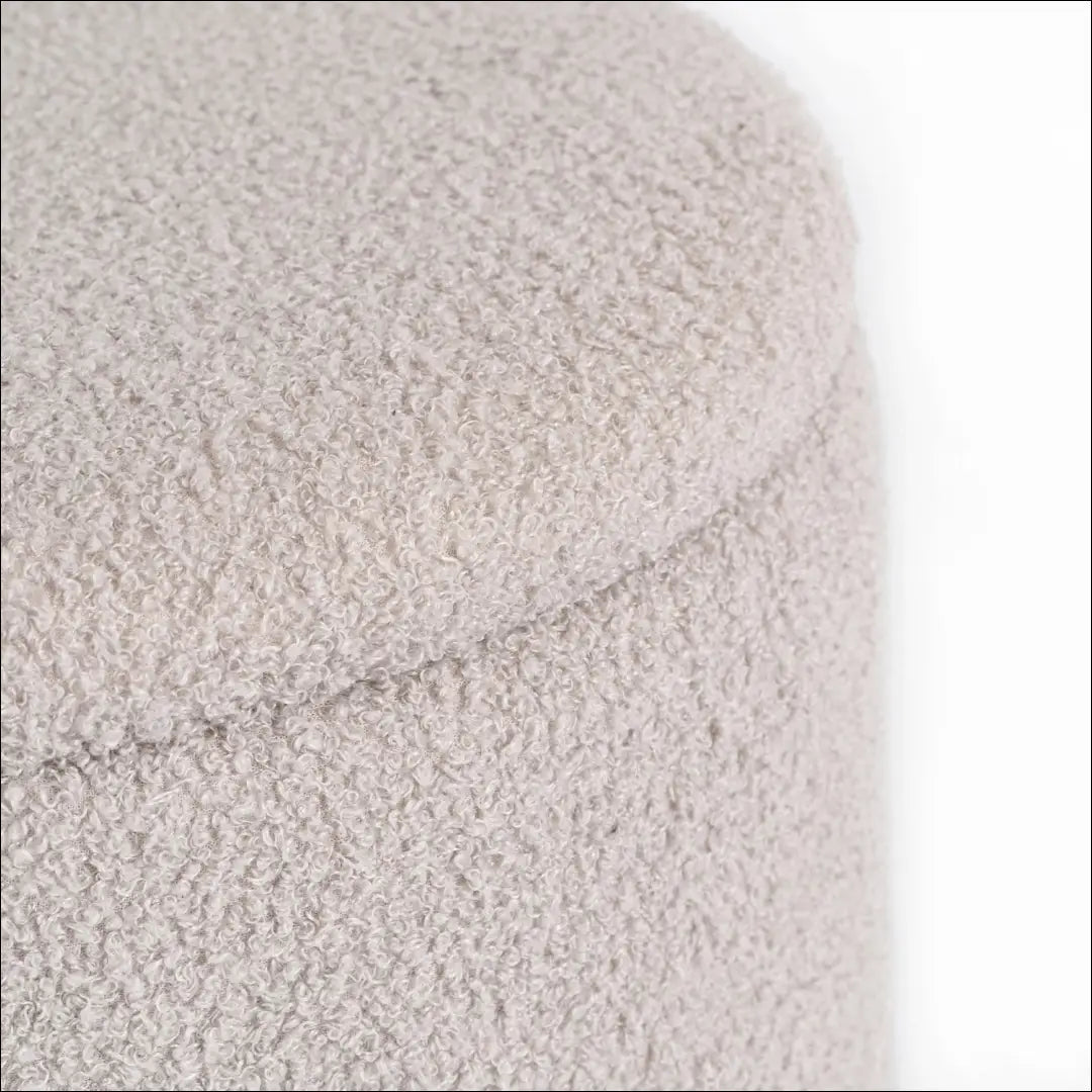 Minkštas Pouff Grey Boucle TE2582 - €42.86 Save 15% __label:Pristatymas 5-14 d.d., Newelite Naujausi produktai | Namų