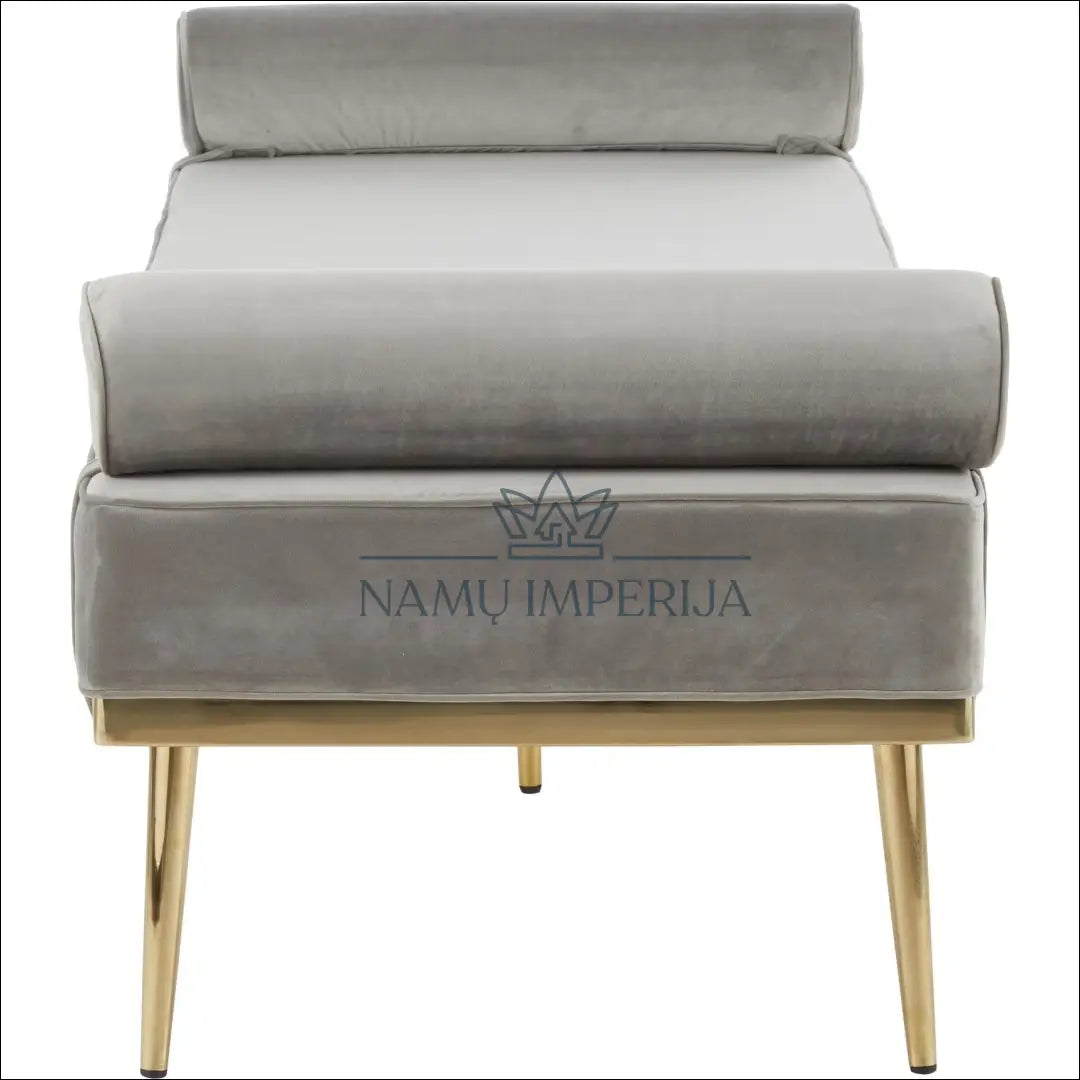 Minkštasuolis MI528 - €234 Save 70% __label:Pristatymas 1-2 d.d., color-auksine, color-pilka, material-aksomas,