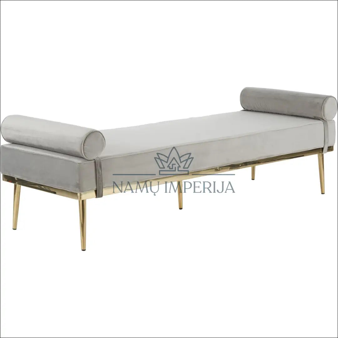 Minkštasuolis MI528 - €234 Save 70% __label:Pristatymas 1-2 d.d., color-auksine, color-pilka, material-aksomas,