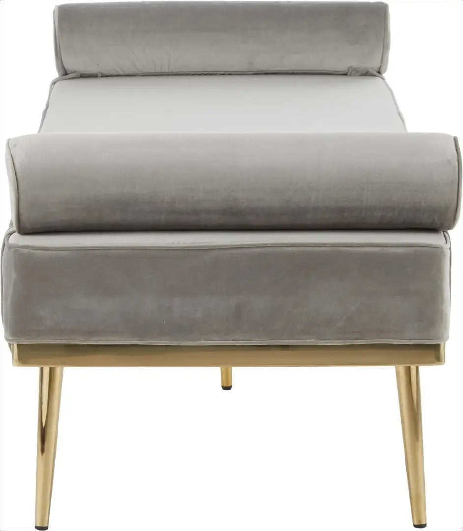 Minkštasuolis MI528 - €234 Save 70% __label:Pristatymas 1-2 d.d., color-auksine, color-pilka, material-aksomas,