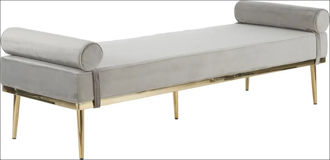 Minkštasuolis MI528 - €234 Save 70% __label:Pristatymas 1-2 d.d., color-auksine, color-pilka, material-aksomas,