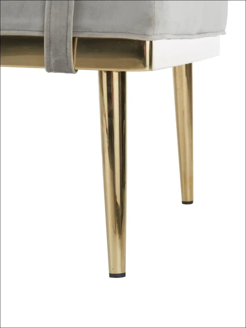 Minkštasuolis MI528 - €234 Save 70% __label:Pristatymas 1-2 d.d., color-auksine, color-pilka, material-aksomas,