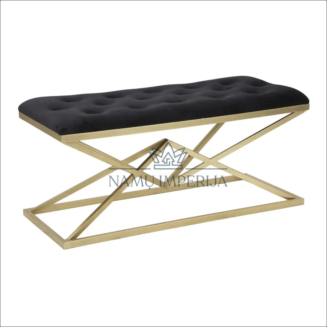 Minkštasuolis MI772 - €138 Save 50% 100-200, __label:Pristatymas 1-2 d.d., color-auksine, color-juoda, material-aksomas