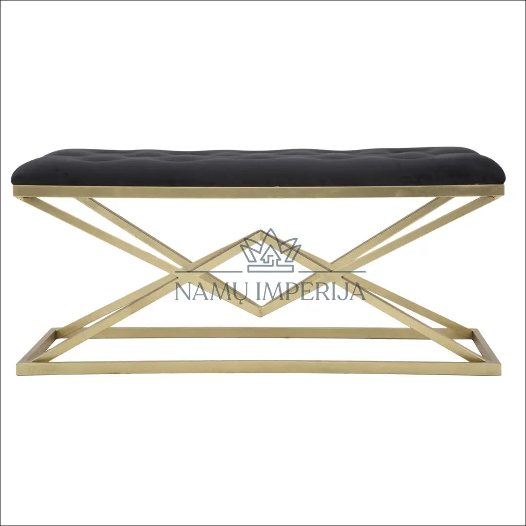 Minkštasuolis MI772 - €138 Save 50% 100-200, __label:Pristatymas 1-2 d.d., color-auksine, color-juoda, material-aksomas