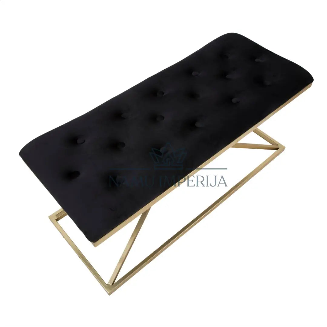 Minkštasuolis MI772 - €138 Save 50% 100-200, __label:Pristatymas 1-2 d.d., color-auksine, color-juoda, material-aksomas