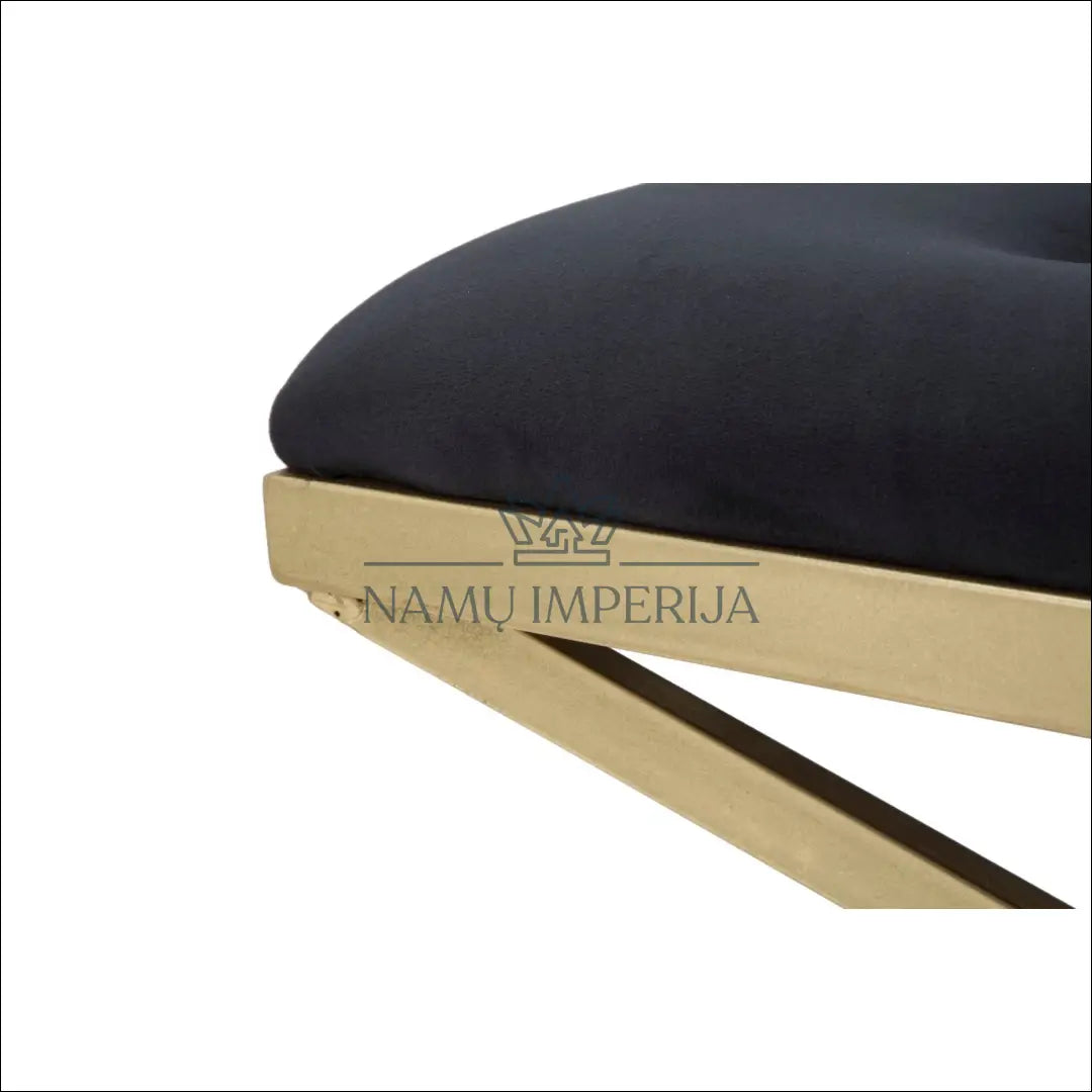 Minkštasuolis MI772 - €138 Save 50% 100-200, __label:Pristatymas 1-2 d.d., color-auksine, color-juoda, material-aksomas