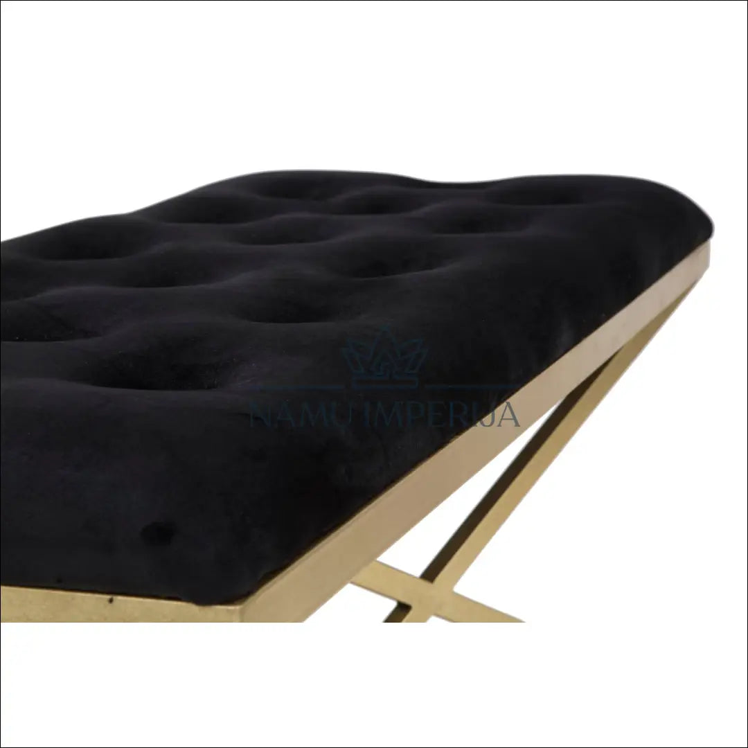 Minkštasuolis MI772 - €138 Save 50% 100-200, __label:Pristatymas 1-2 d.d., color-auksine, color-juoda, material-aksomas