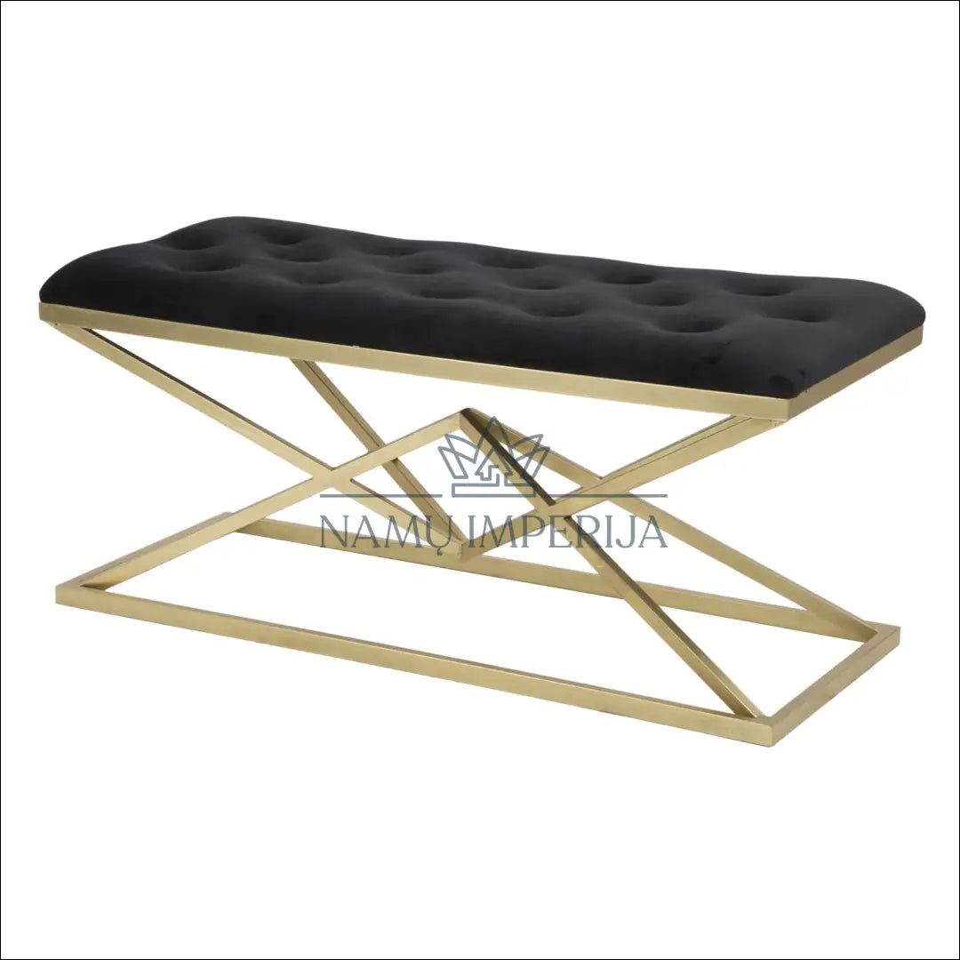 Minkštasuolis MI772 - €138 Save 50% 100-200, __label:Pristatymas 1-2 d.d., color-auksine, color-juoda, material-aksomas