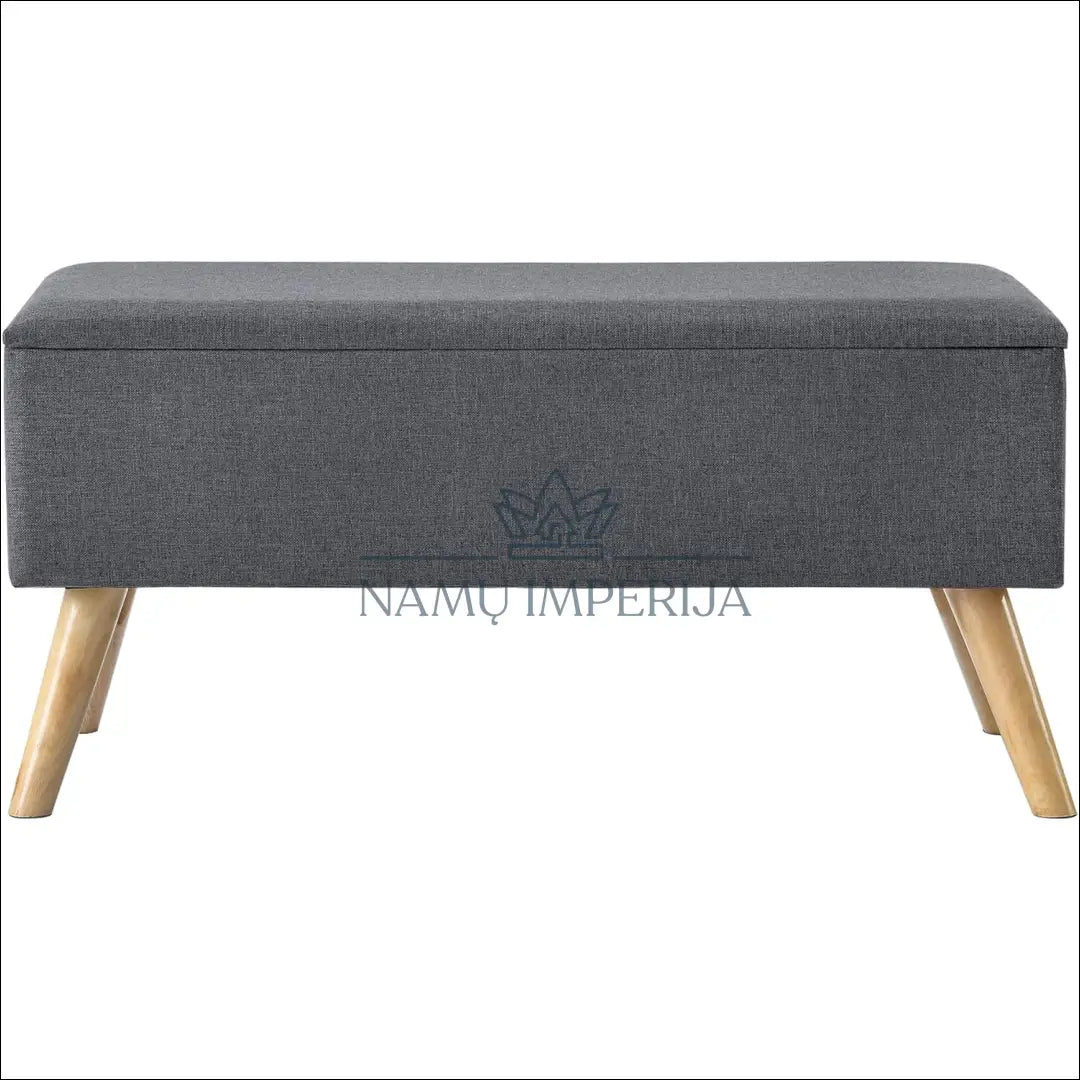 Minkštasuolis su daiktadėže MI735 - €49 Save 50% 25-50, __label:Pristatymas 1-2 d.d., color-pilka, material-gobelenas,