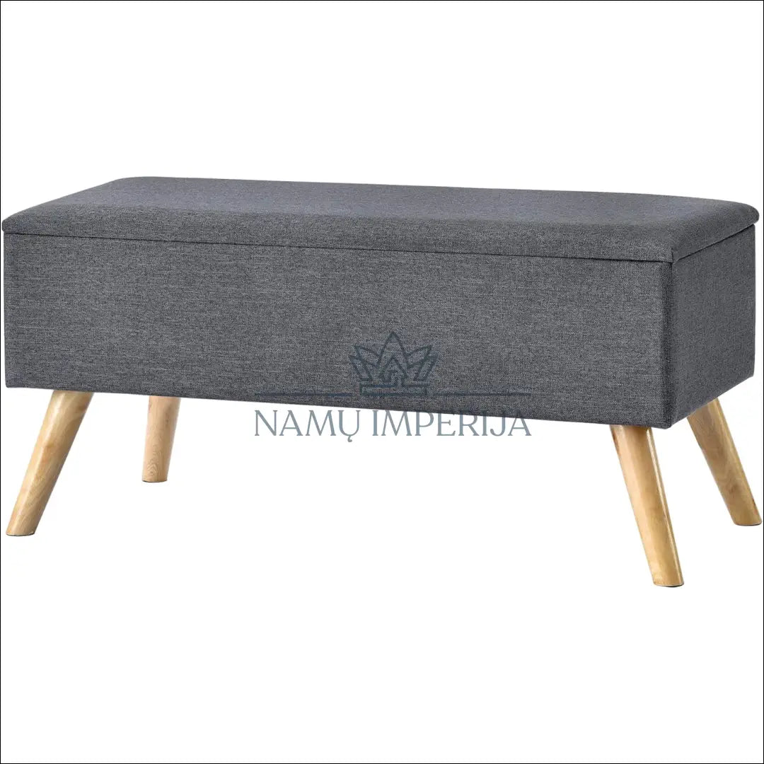 Minkštasuolis su daiktadėže MI735 - €49 Save 50% 25-50, __label:Pristatymas 1-2 d.d., color-pilka, material-gobelenas,