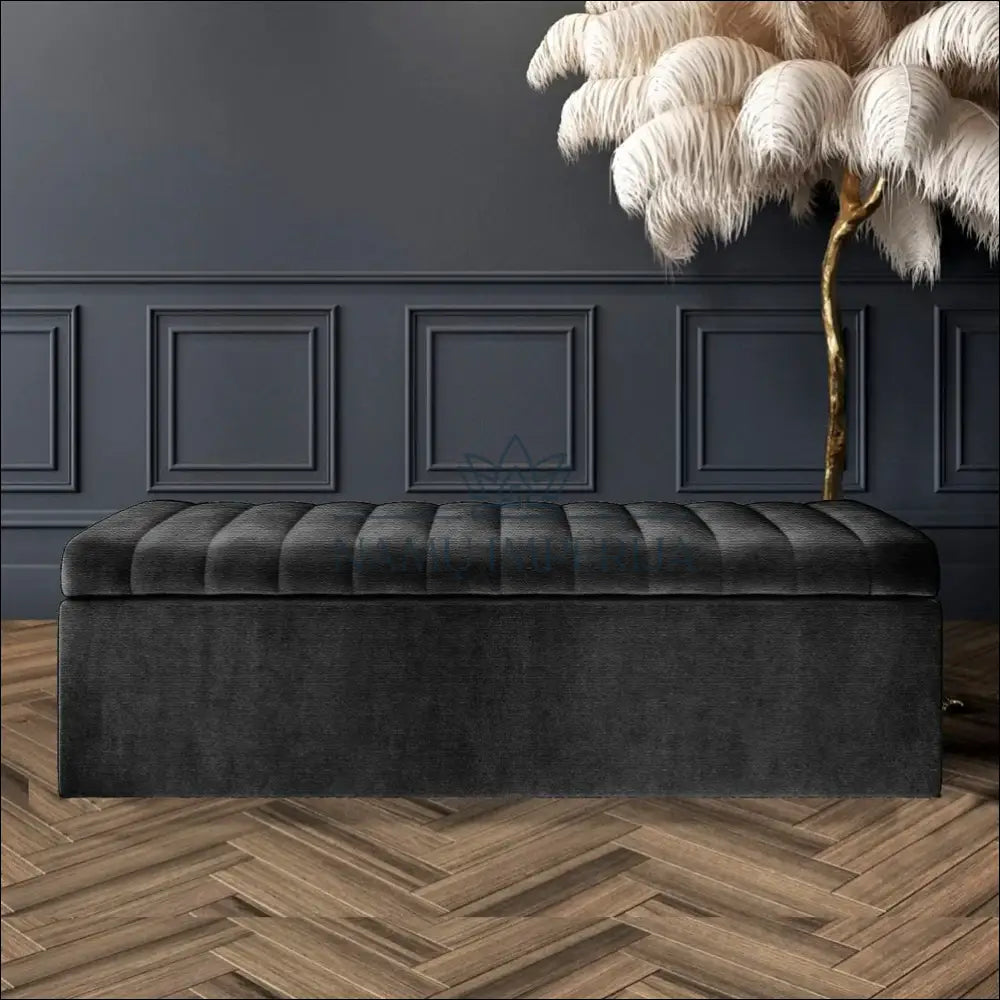 Minkštasuolis su daiktadėže MI742 - €139 Save 55% 100-200, __label:Pristatymas 1-2 d.d., batu-suoliukas, color-pilka,