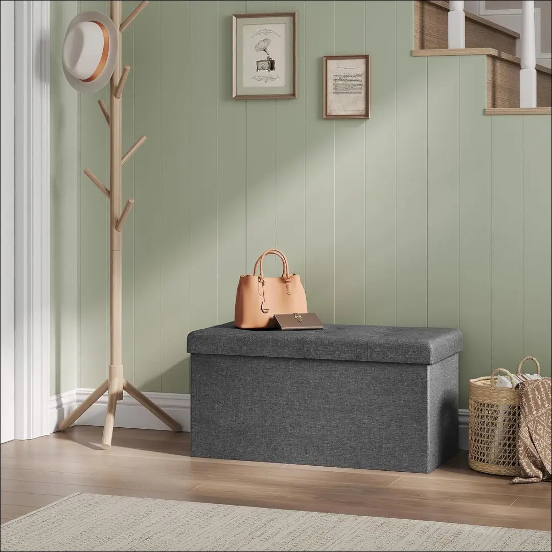 Minkštasuolis su daiktadėže MI836 - €25 Save 50% 25-50, __label:Pristatymas 1-2 d.d., color-pilka, material-gobelenas,