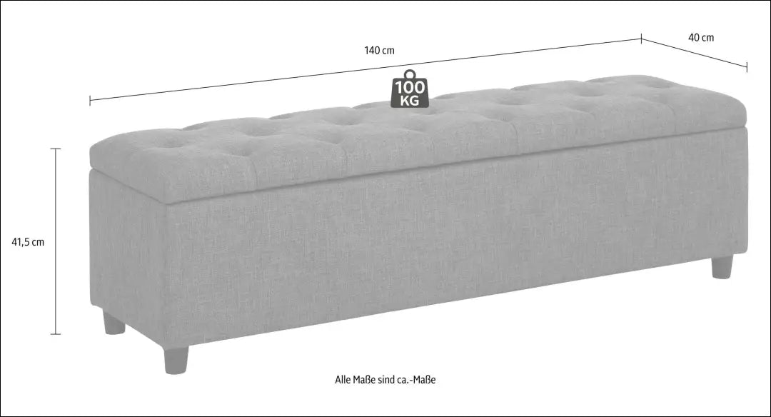 Minkštasuolis su daiktadėže MI869 - €93 Save 50% 50-100, __label:Pristatymas 1-2 d.d., color-melyna,