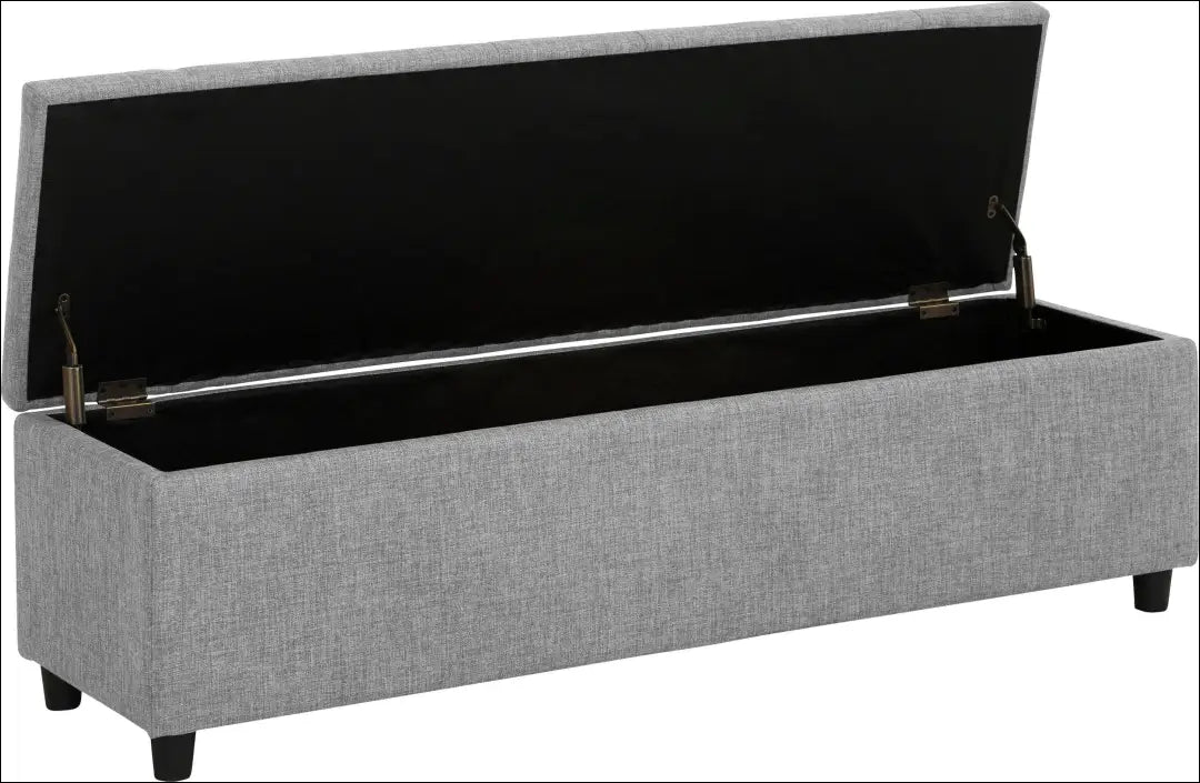 Minkštasuolis su daiktadėže MI870 - €95 Save 50% 50-100, __label:Pristatymas 1-2 d.d., color-pilka, material-gobelenas,