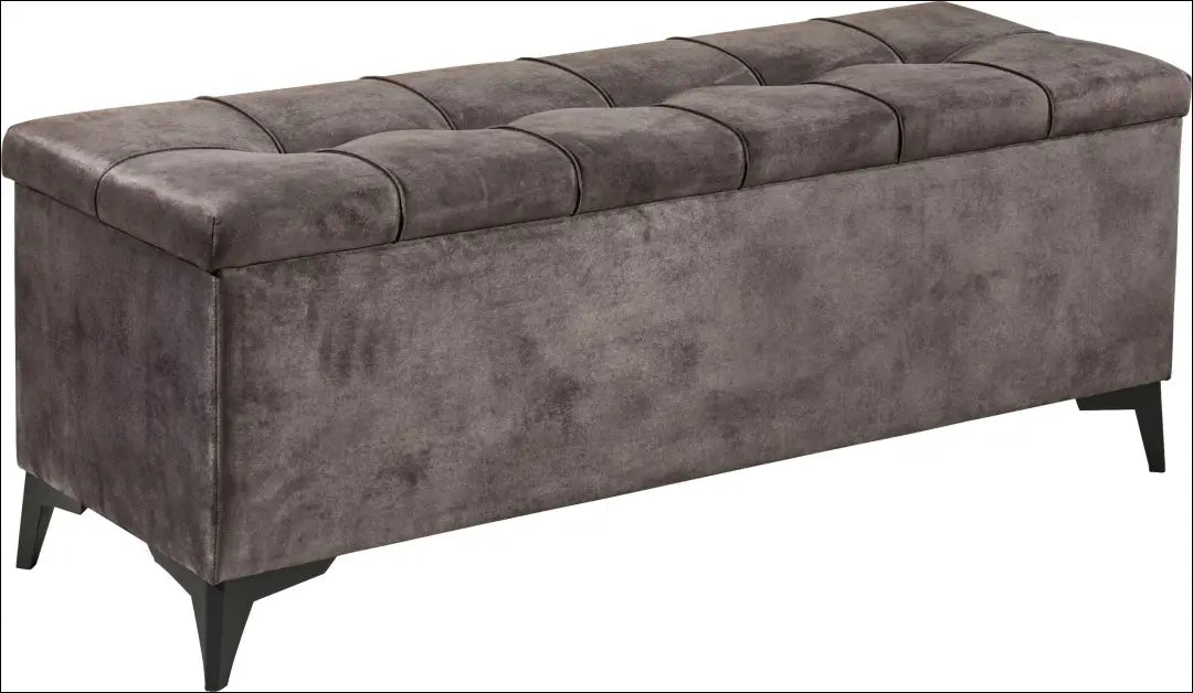 Minkštasuolis su daiktadėže MI909 - €134 Save 50% 100-200, __label:Pristatymas 1-2 d.d., color-ruda, material-aksomas,