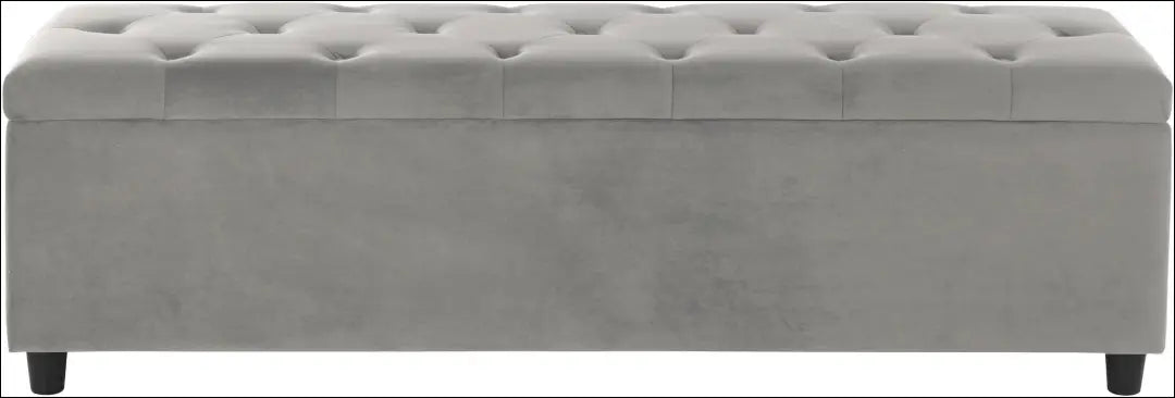 Minkštasuolis su daiktadėže MI946 - €99 Save 50% 50-100, __label:Pristatymas 1-2 d.d., color-pilka, material-aksomas,