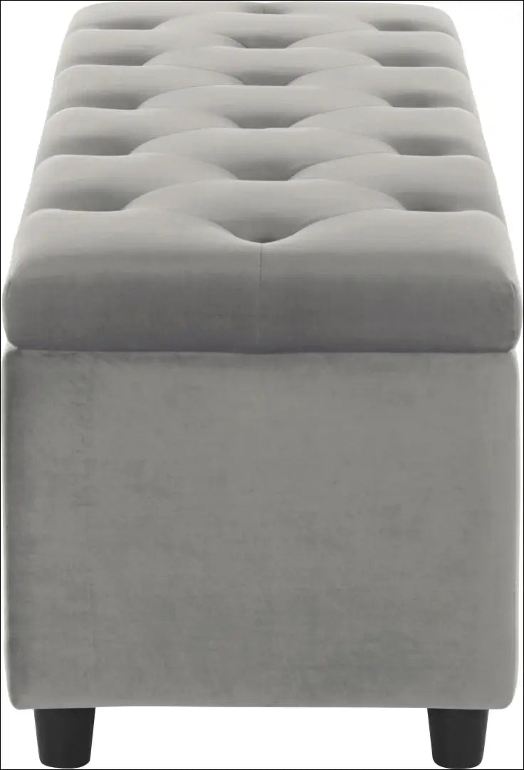 Minkštasuolis su daiktadėže MI990 - €95 Save 50% 50-100, __label:Pristatymas 1-2 d.d., color-pilka, material-aksomas,