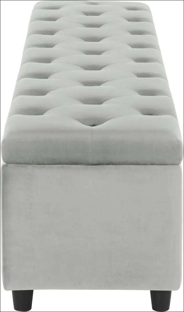 Minkštasuolis su daiktadėže MI991 - €145 Save 50% 100-200, __label:Pristatymas 1-2 d.d., color-pilka, material-aksomas,