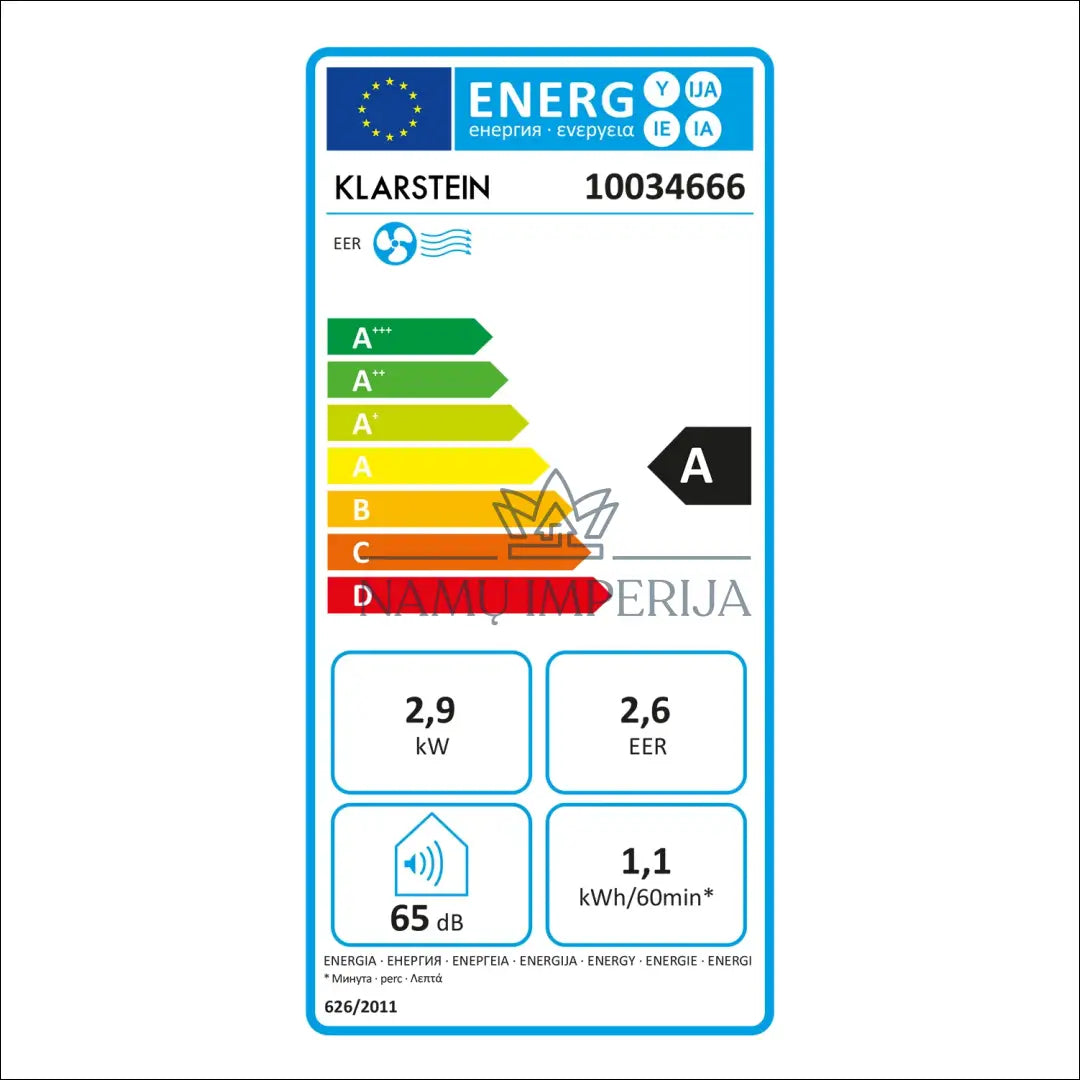 Mobilus oro kondicionierius “Klarstein” KI1183 - €270 Save 50% __label:Pristatymas 1-2 d.d., color-balta, elektronika,