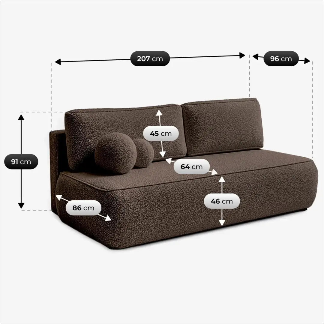 „Mocca Boucle“ sulankstoma sofa TE2503 - €694.87 Save 15% __label:Pristatymas 5-14 d.d., Newelite Naujausi produktai
