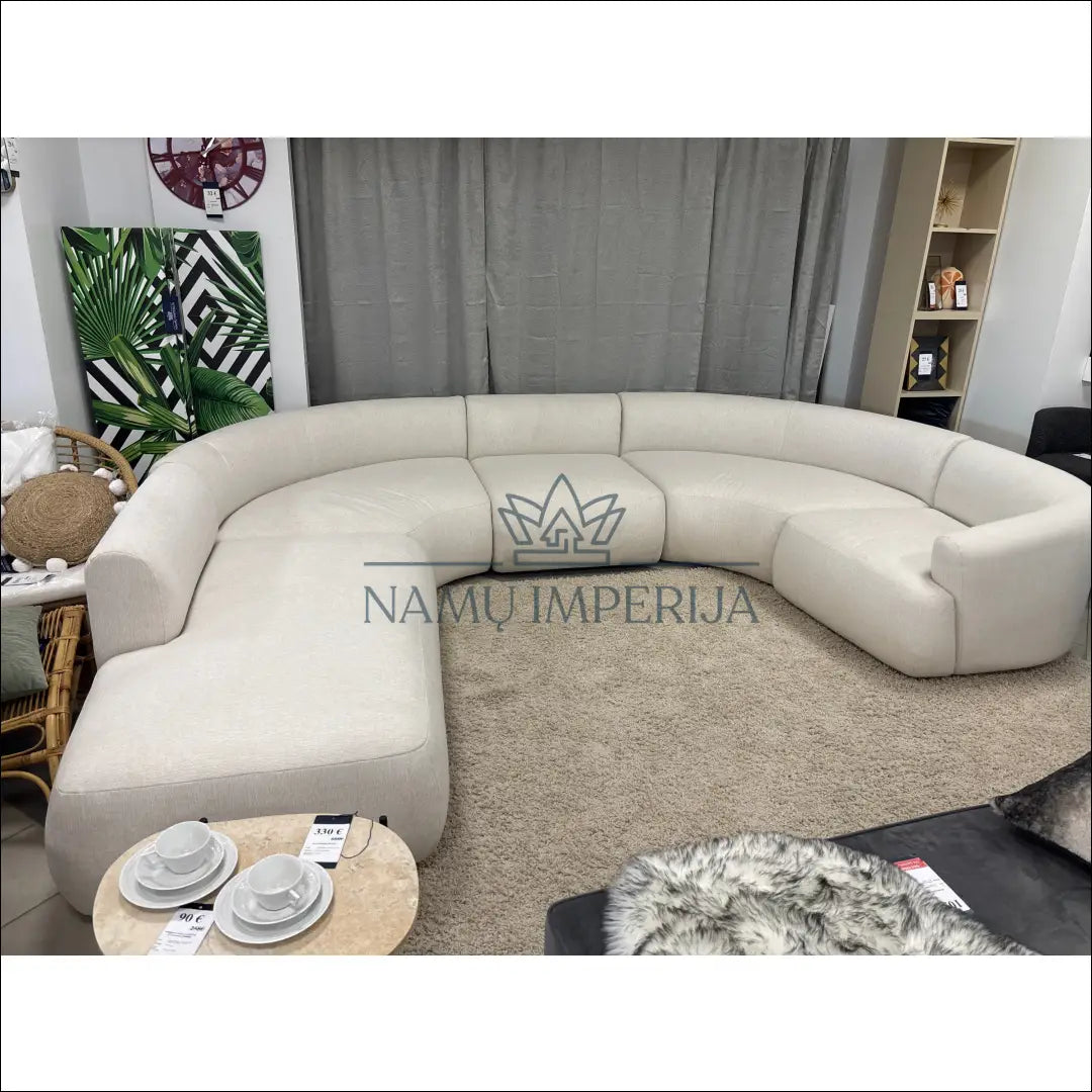 Modulinė kampinė U formos sofa MI767 - €1,800 Save 50% __label:Pristatymas 1-2 d.d., color-kremas, kampai,