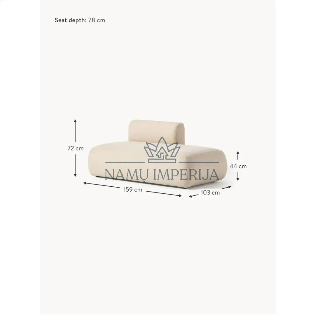 Modulinė sofa MI764 - €475 Save 50% __label:Pristatymas 1-2 d.d., color-smelio, minksti, over-200, sofos Virš €200